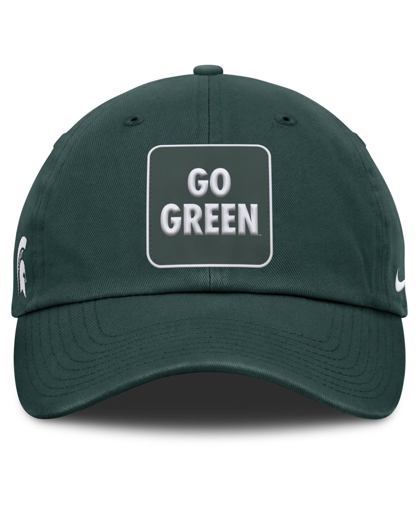 Мужская кепка Nike Green Michigan State Spartans Local Club Adjustable Hat — фото 2