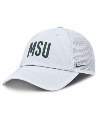 Men's White Michigan State Spartans Club Campus Trucker Adjustable Hat