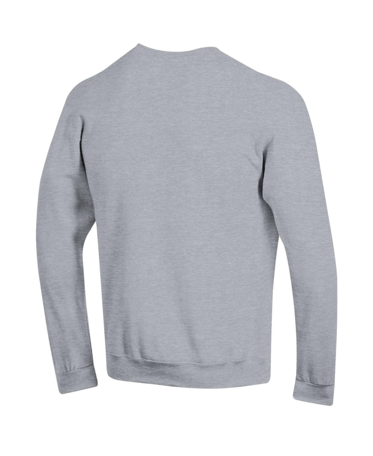 Men's Champion Heather Gray Purdue Boilermakers Arch Over Logo Pullover Sweatshirt