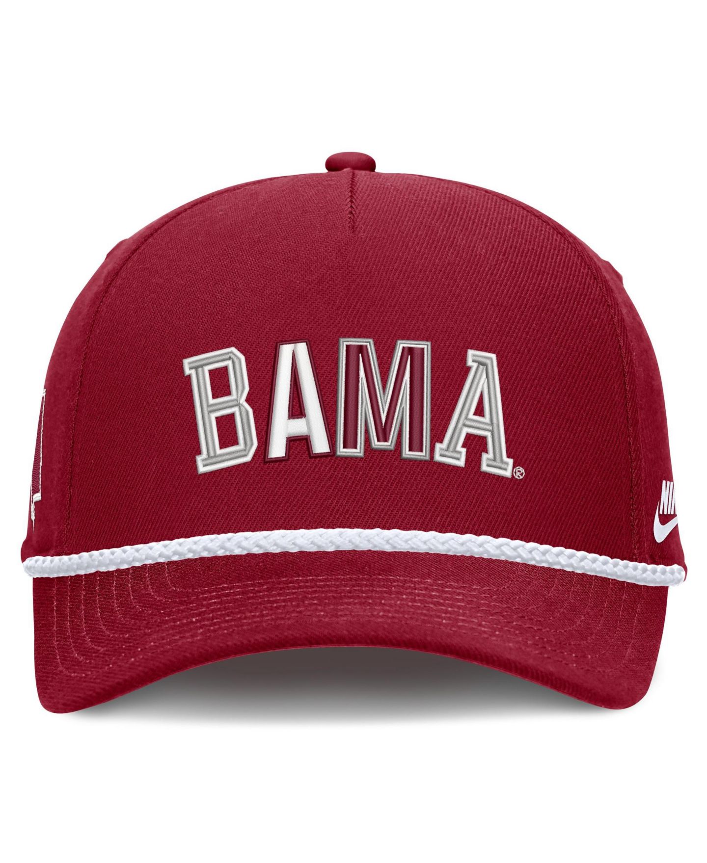 Головной убор Nike Crimson Alabama Crimson Tide 2026 Basketball Refresh 5-Panel Rope Rise Hat — фото 2