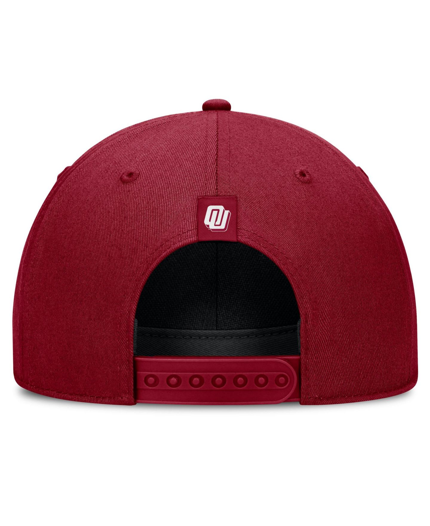 Головной убор Nike Crimson Oklahoma Sooners 2026 Basketball Refresh 5-Panel Rope Rise Hat — фото 4