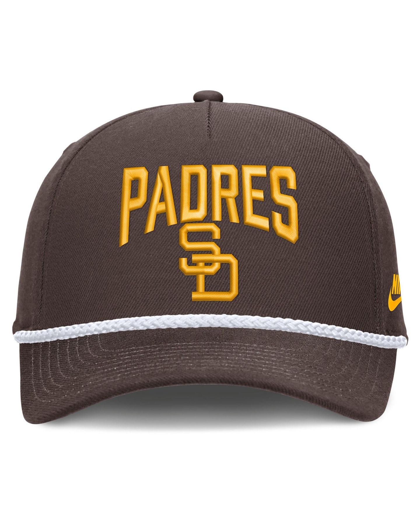 Мужская кепка Nike Brown San Diego Padres Cooperstown Rise Adjustable Hat — фото 2