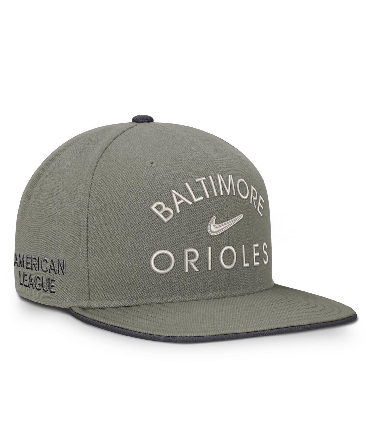 Men's Olive Baltimore Orioles Pro Dri-FIT snapback Hat