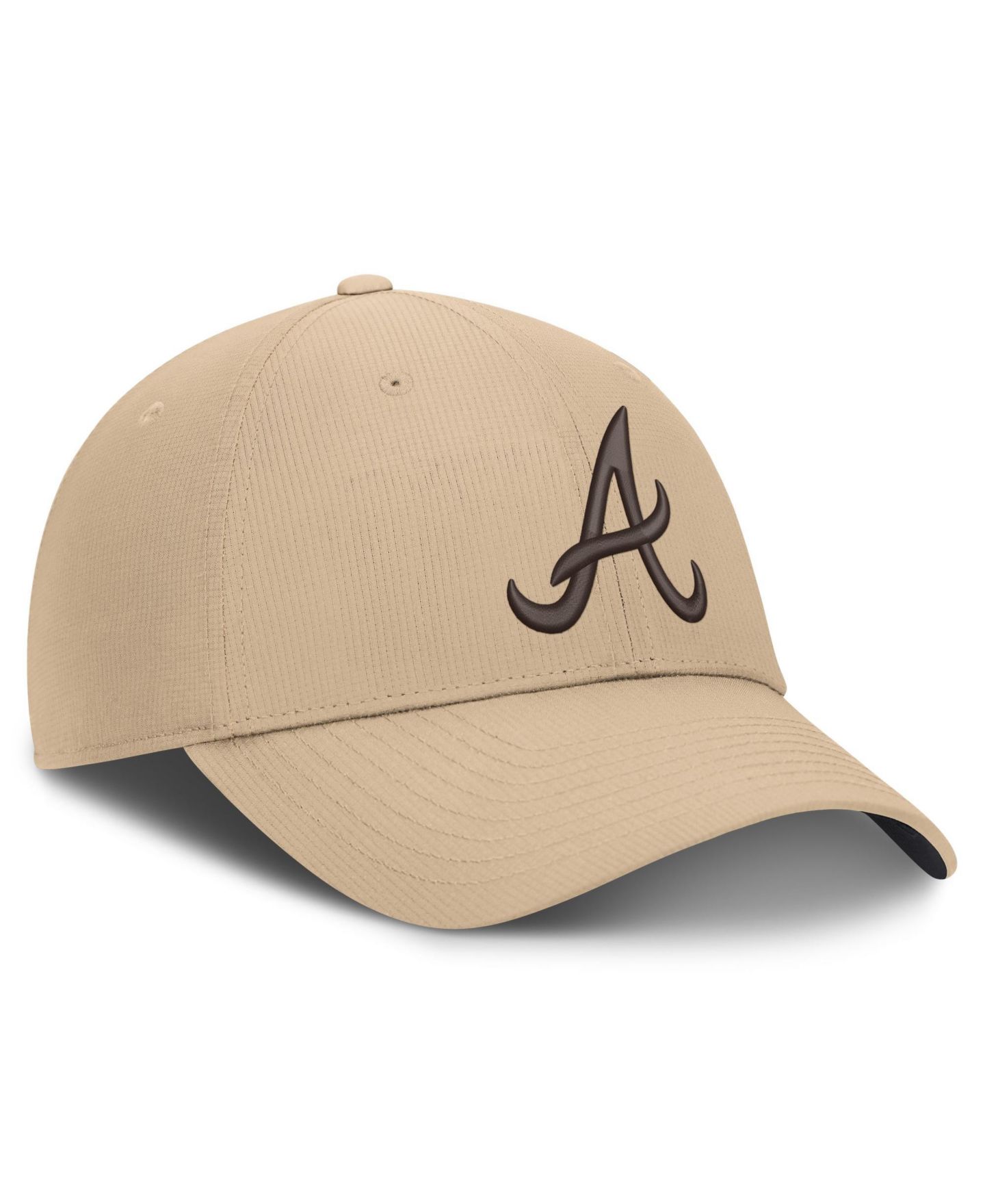 Мужская кепка Nike Khaki Atlanta Braves Desert Ripstop Club Adjustable Hat — фото 3