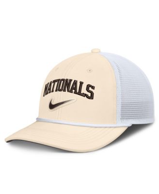Men's Natural/White Washington Nationals Rise Dri-FIT Trucker Adjustable Hat&iquest;