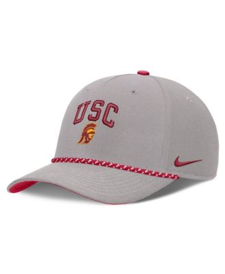 Men's and Women's Gray USC Trojans Primetime Rise Rope Adjustable Hat
