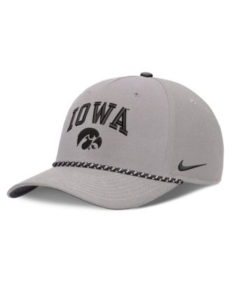 Men's and Women's Gray Iowa Hawkeyes Primetime Rise Rope Adjustable Hat