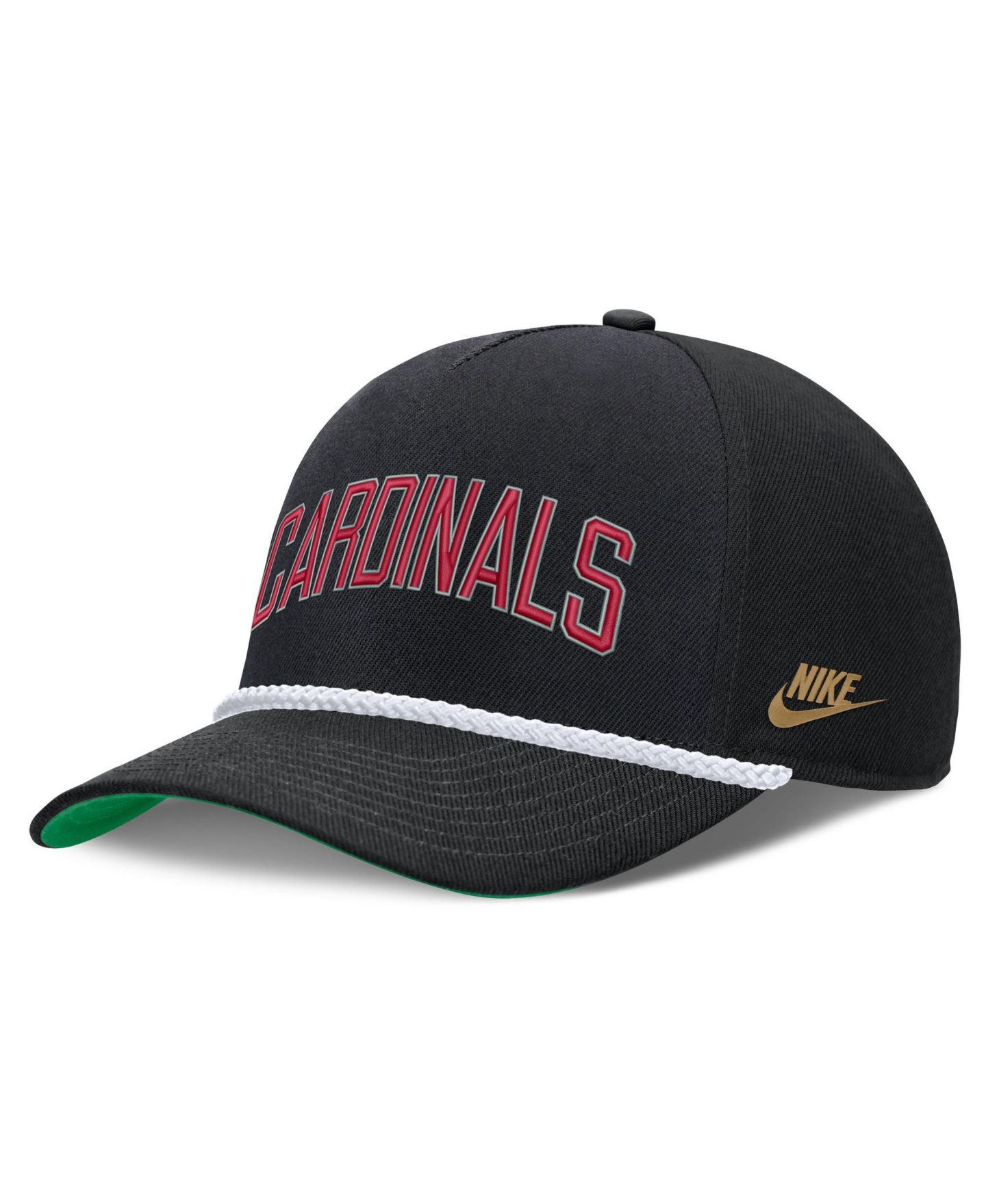 Мужская кепка Nike Black St. Louis Cardinals Cooperstown Collection Rise Adjustable Hat — фото 3