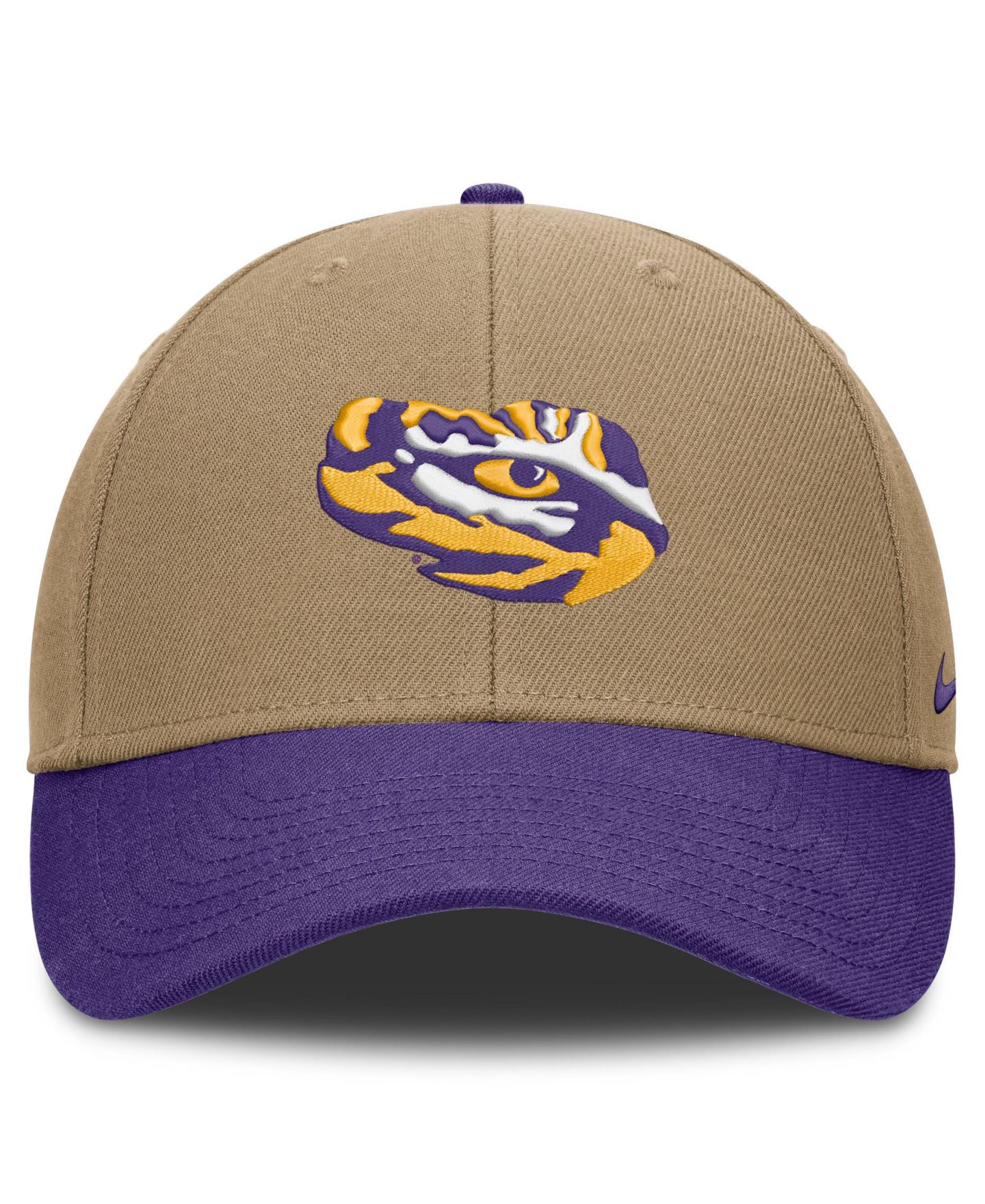 Кепка Nike Beige/Purple LSU Tigers Primetime Rise Dri-FIT Adjustable Hat — фото 2