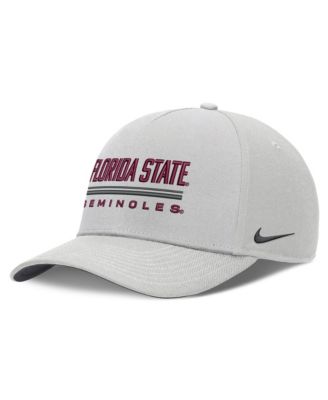 Men's Gray Florida State Seminoles 2026 Sideline Dri-FIT Rise Adjustable Hat