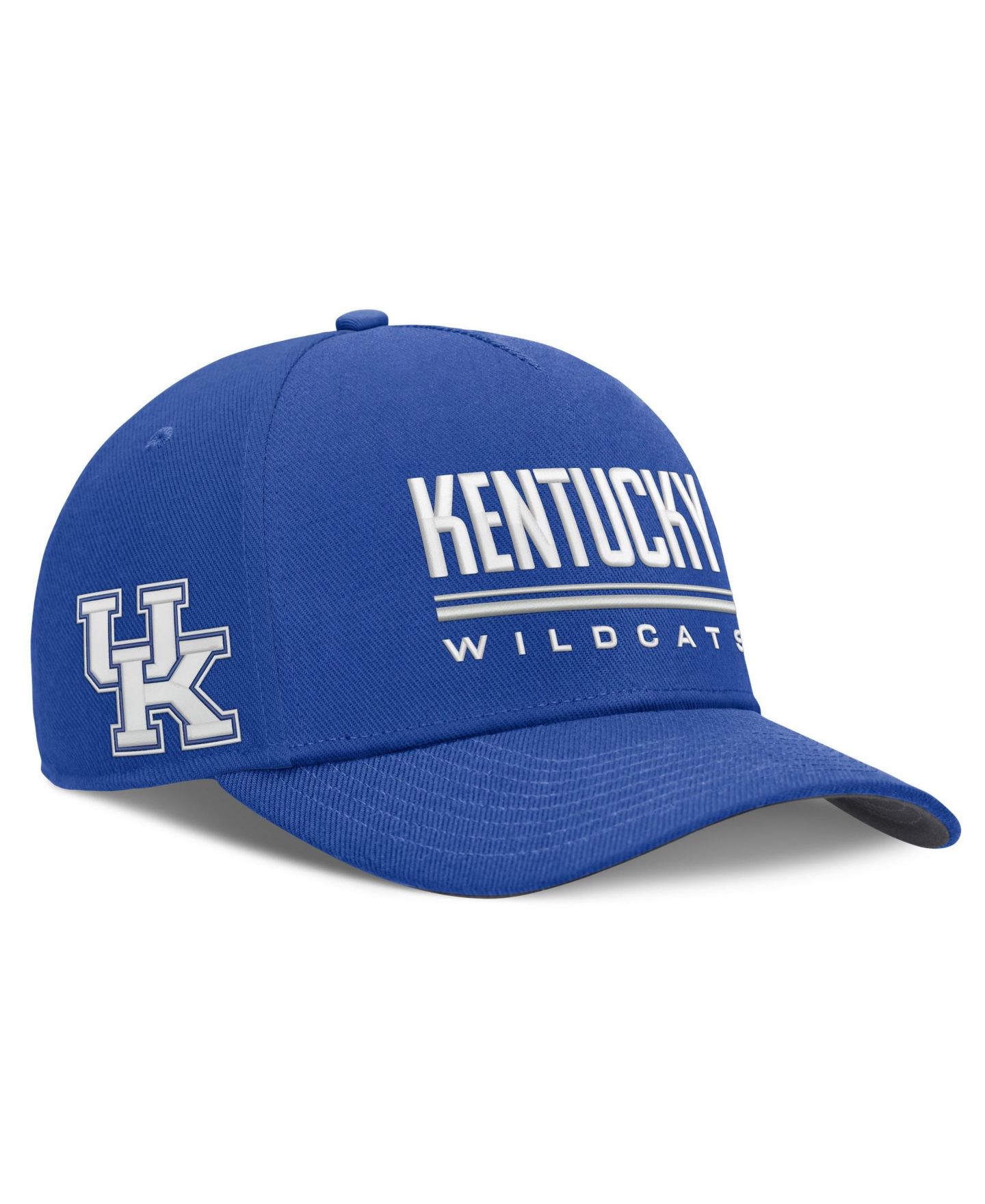 Мужская кепка Nike Royal Kentucky Wildcats 2026 Sideline Dri-FIT Rise Adjustable Hat — фото 3