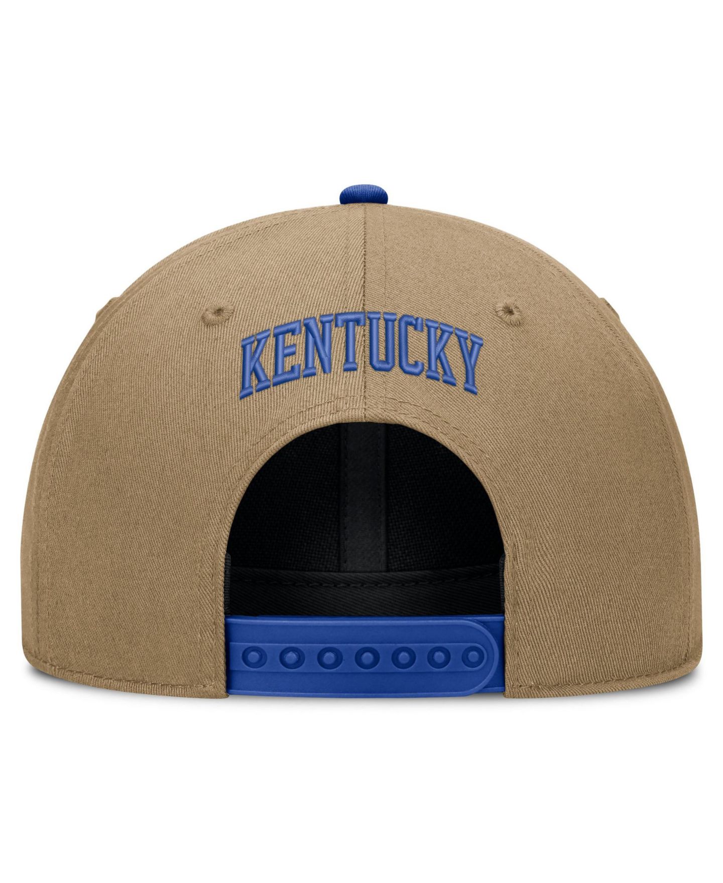 Кепка Nike Beige/Royal Kentucky Wildcats Primetime Rise Dri-FIT Adjustable Hat — фото 4
