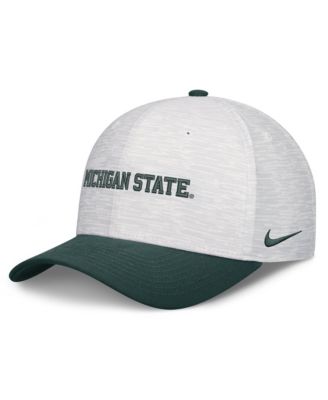 Men's and Women's White/Green Michigan State Spartans Primetime Rise Adjustable Hat