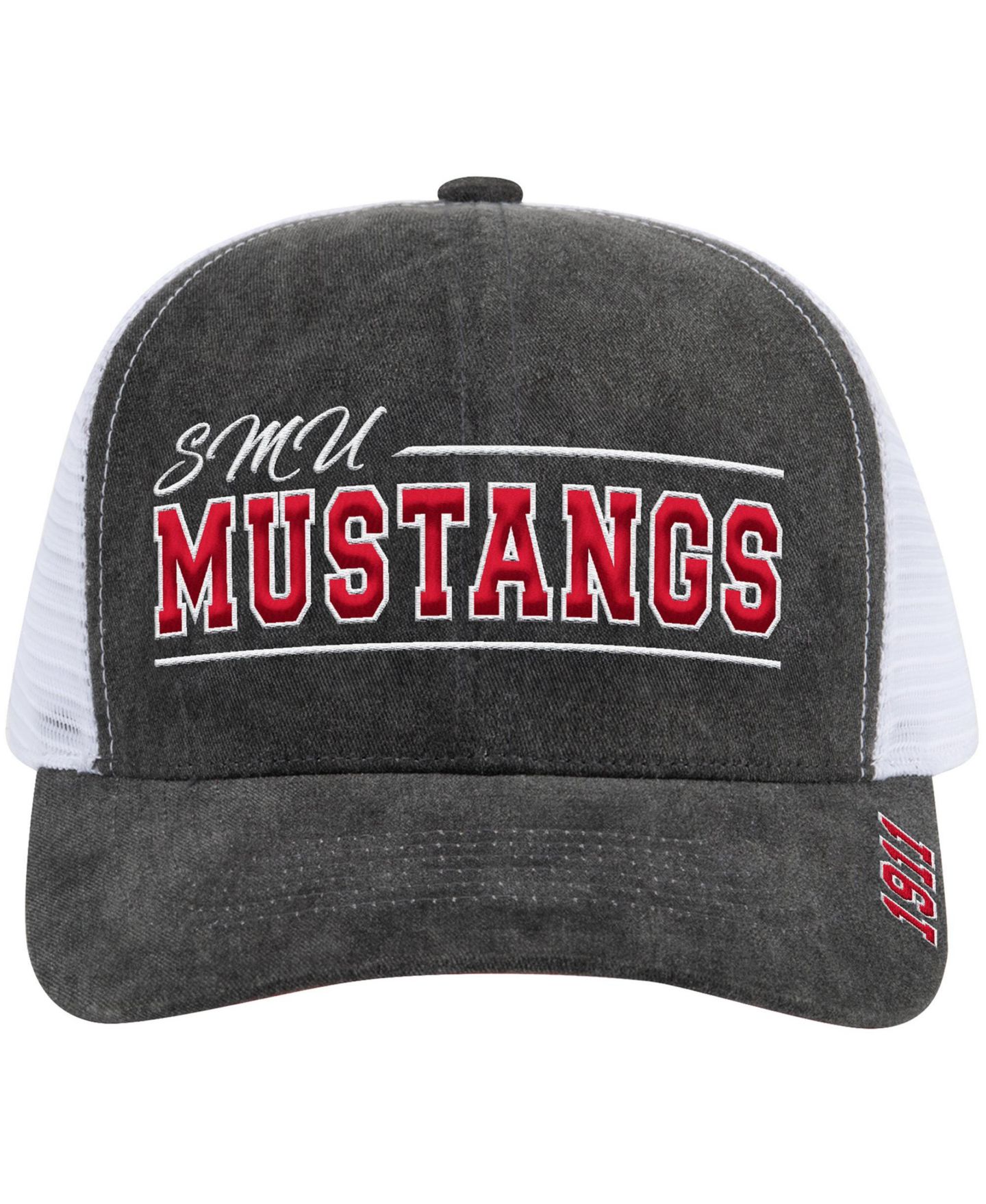 Кепка Colosseum Gray Syracuse Orange Billy 2400 Adjustable Trucker Hat — фото 2