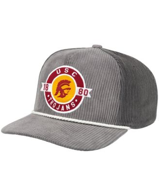 Men's Gray USC Trojans Where's My Hat Podium Adjustable Trucker Hat