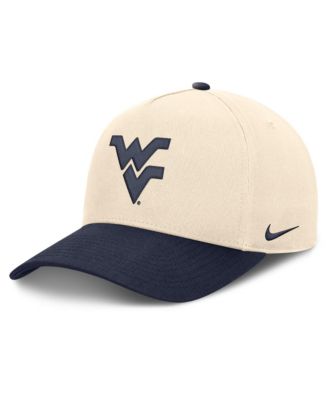 Men's and Women's Natural/Navy West Virginia Mountaineers Campus Prep Rise Adjustable Hat