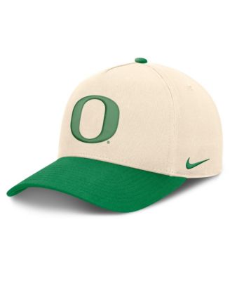 Men's and Women's Natural/Green Oregon Ducks Campus Prep Rise Adjustable Hat