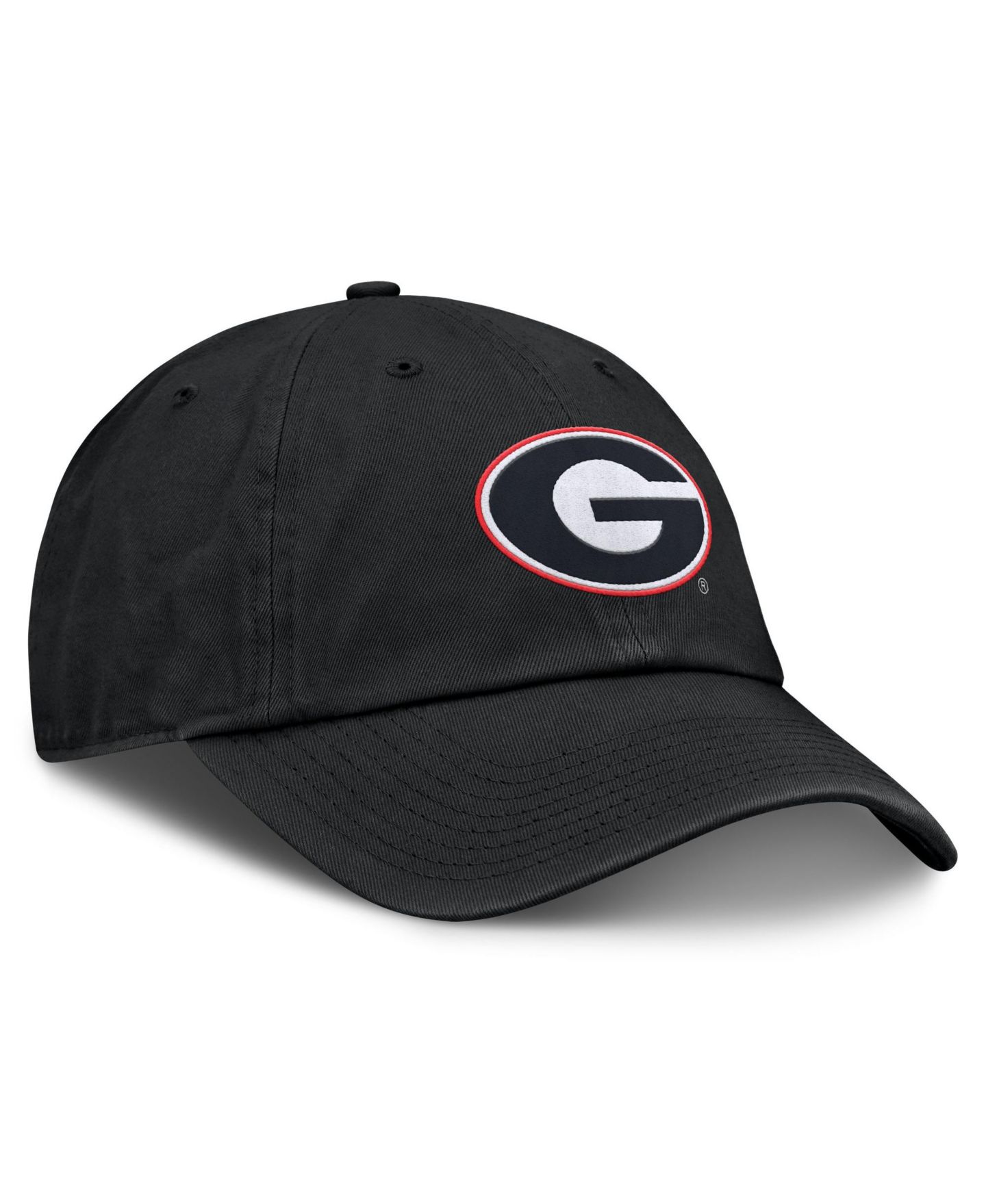 Мужская кепка Nike Black Georgia Bulldogs Club Dri-FIT Adjustable Hat — фото 3
