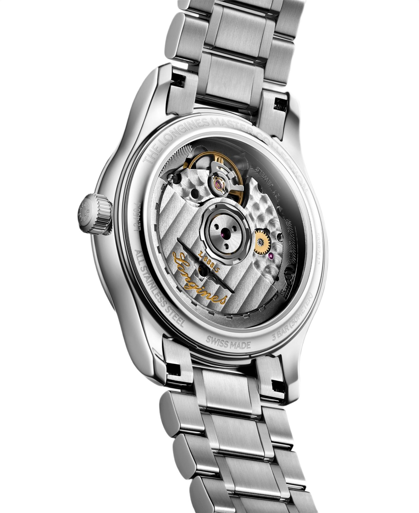 Женские часы Longines Master Collection Silver Stainless Steel Strap Watch 34mm — фото 2