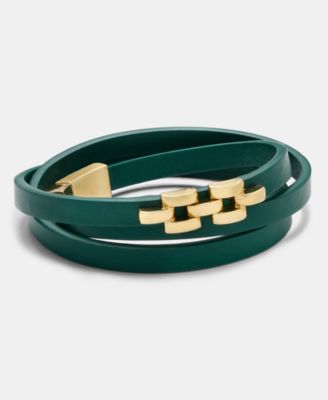 Faux Leather Wrap Bracelet