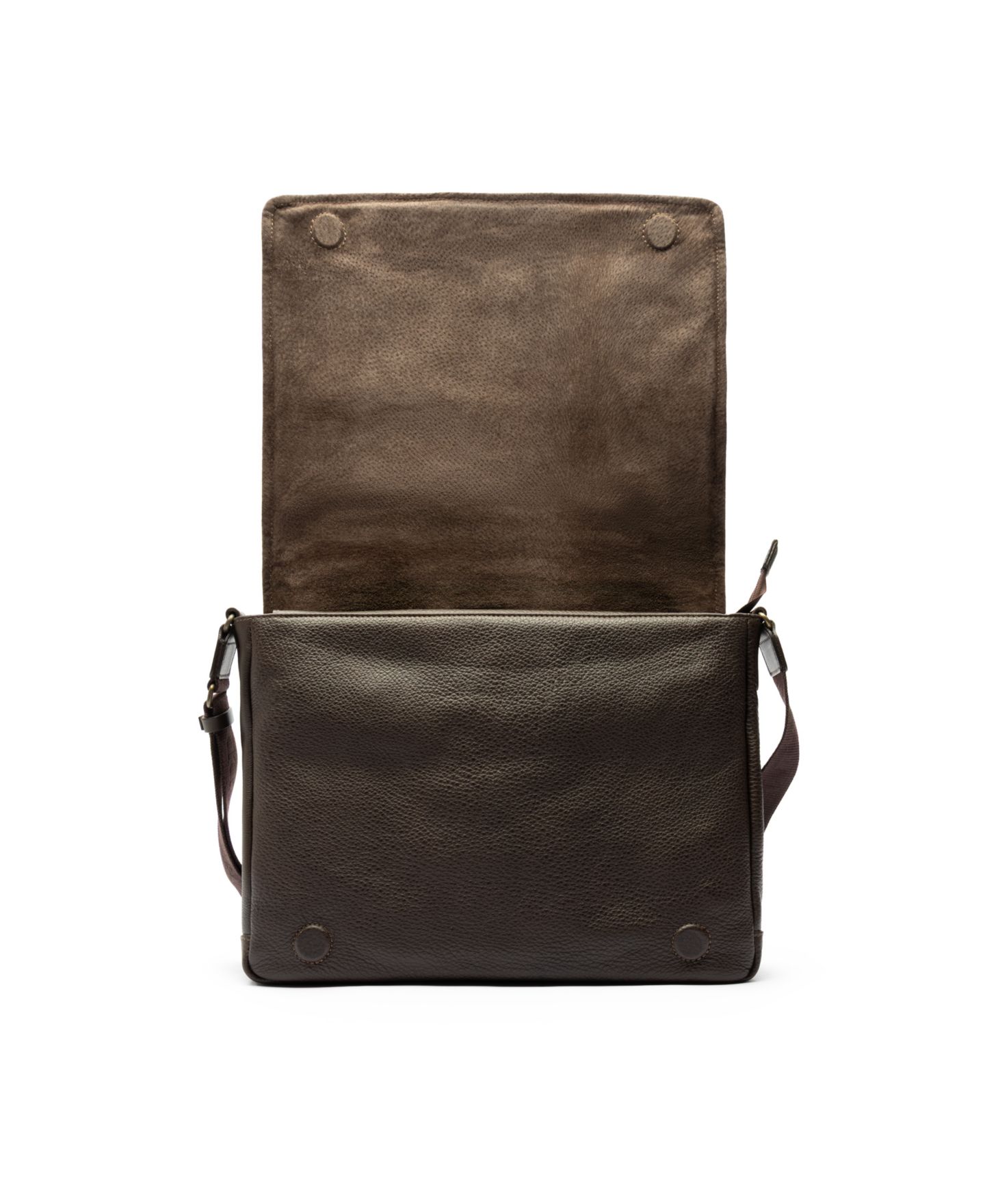 Мужская сумка Rodd & Gunn Newstead Messenger Leather Satchel, цвет: Шоколадный — фото 4