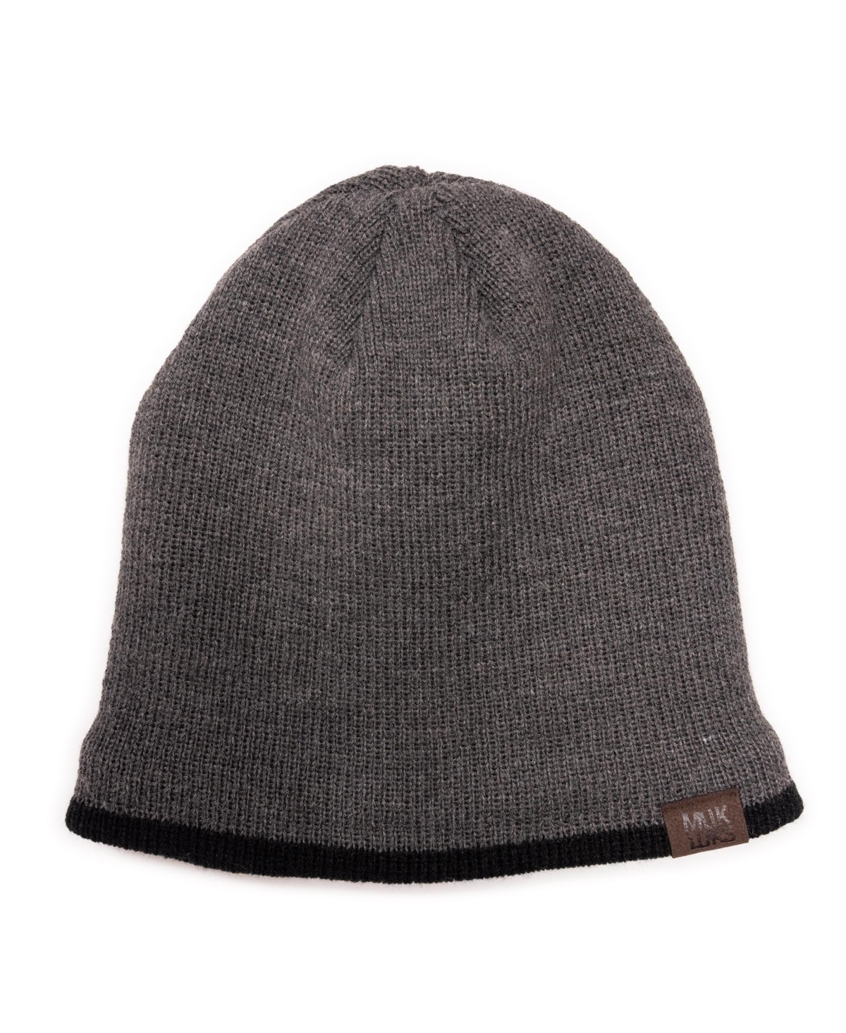 Muk Luks Men's Heat Retainer Contrast Trim Knit Beanie