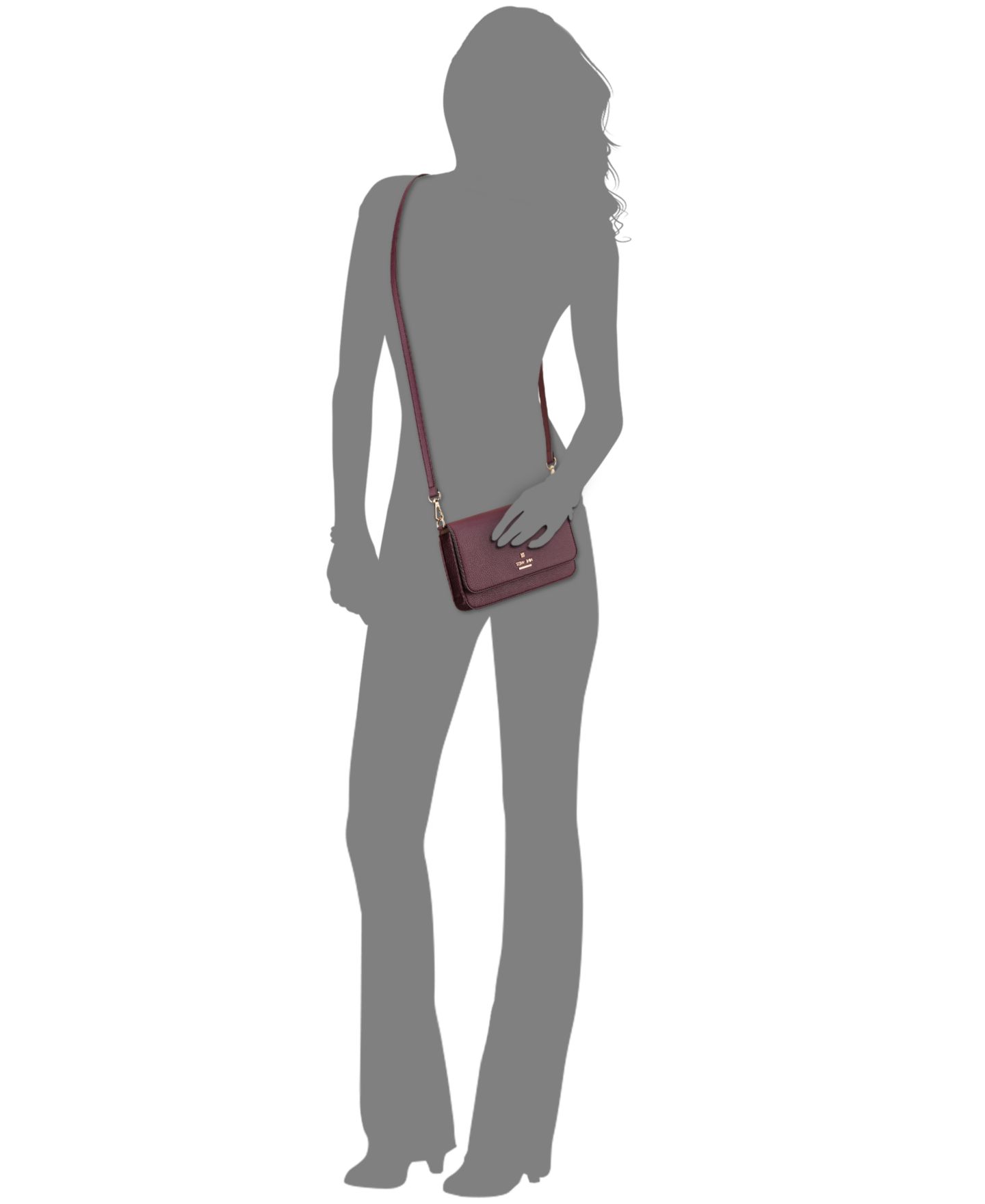 Женский кошелёк Nine West Luela Phone Small Wallet Crossbody Handbag, цвет: Boysenberry — фото 5