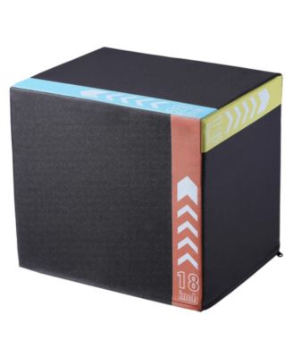 20/18/16 Inch 3 in 1 Plyometric Jump Box Fitness Exercise Plyo Box Cotton