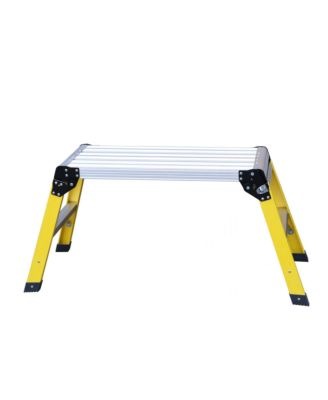  Aluminum Step Ladder Heavy Duty Foldable Aluminum Platform 330 Lbs Capacity