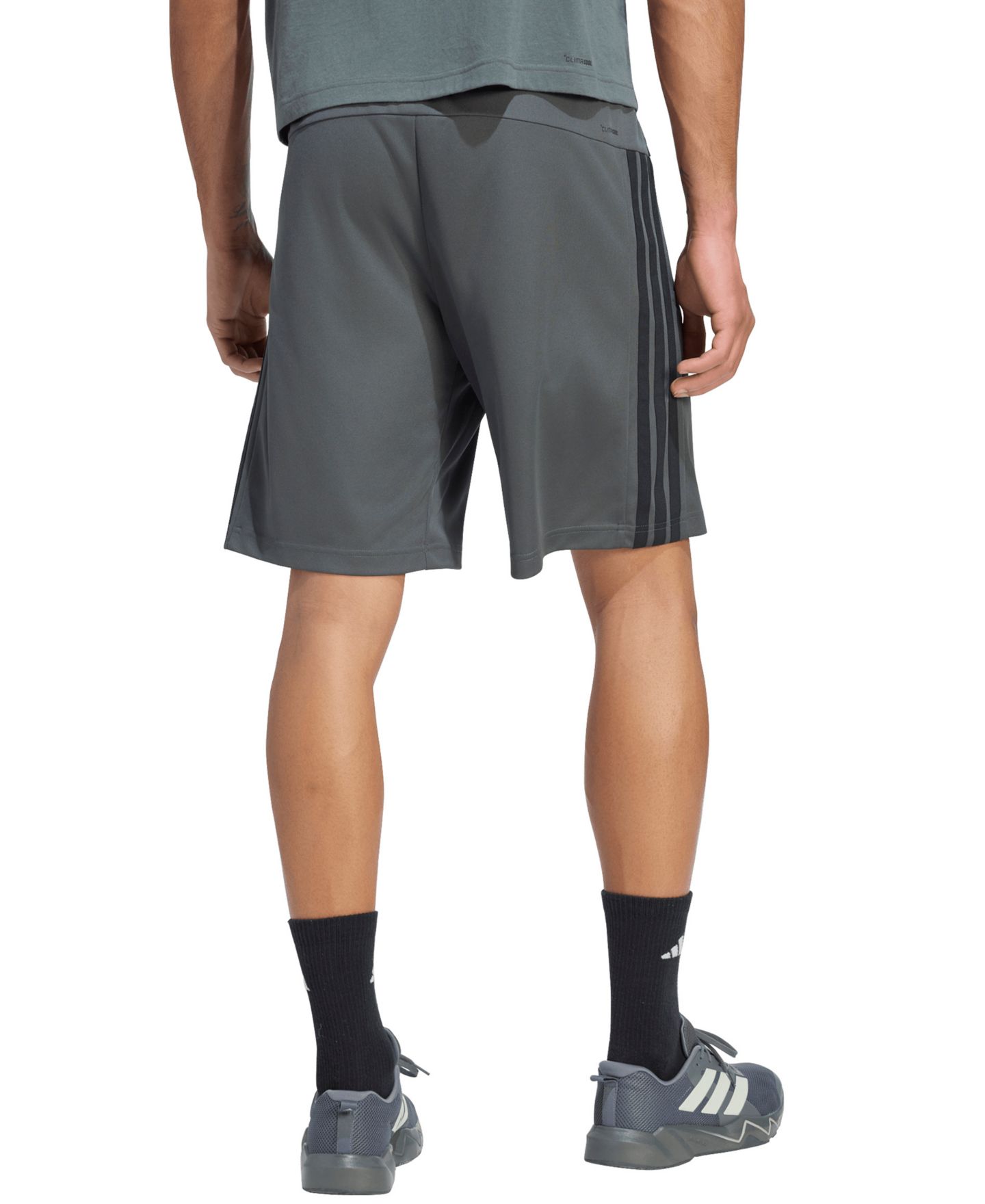 Мужские шорты adidas Workout Essentials Base 3-Stripes, цвет: Legend Ivy — фото 4