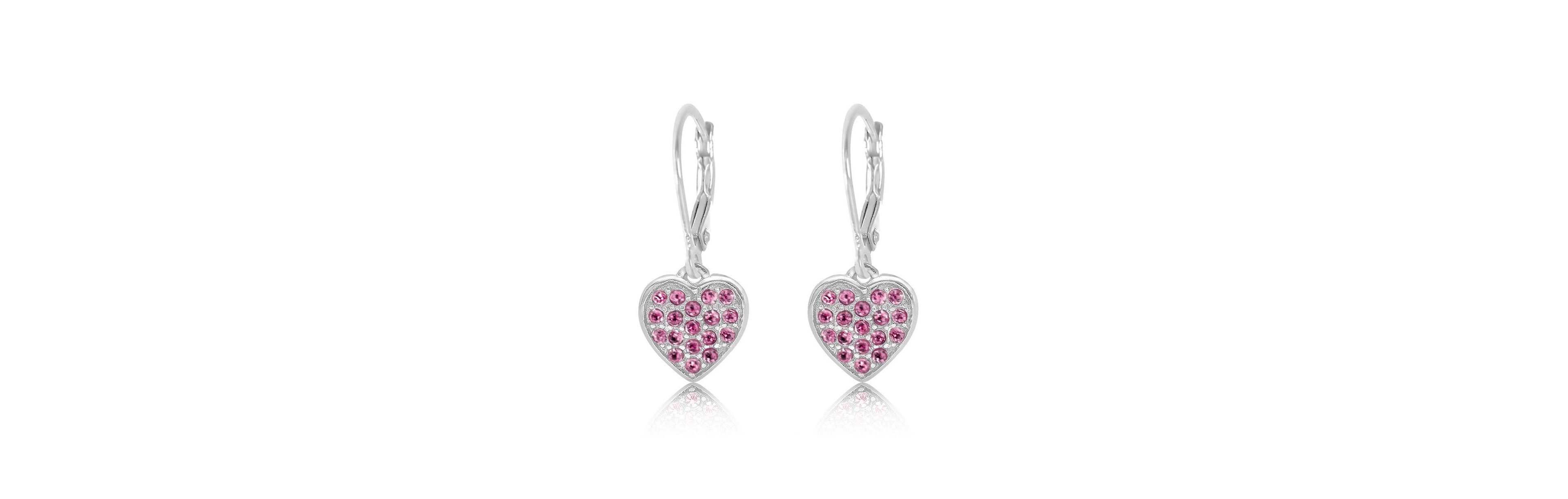 Chanteur Kids Heart Hypoallergenic Earrings for Girls with Leverbacks