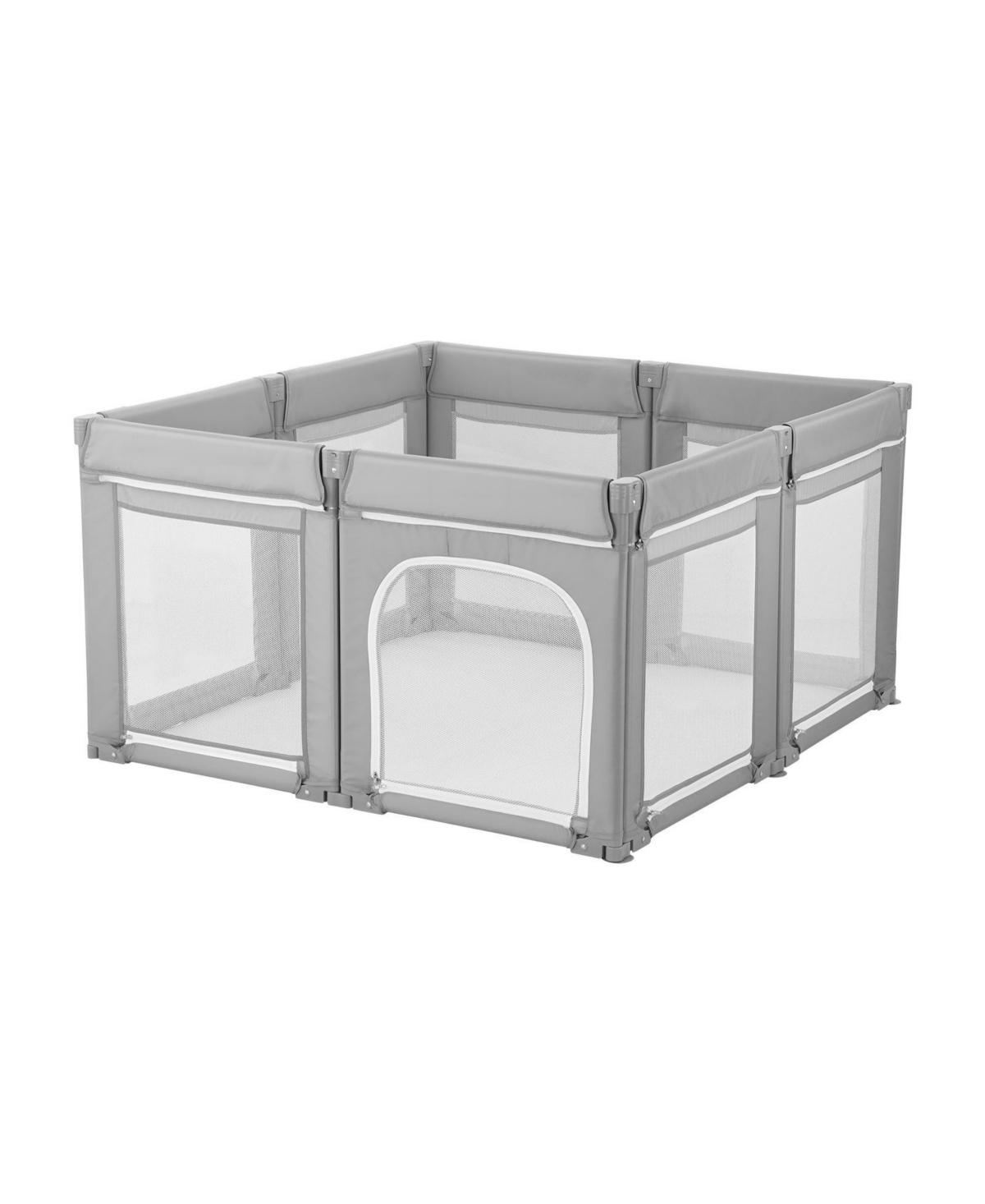 Slickblue Baby Playpen with Soft Mesh Sides, Foldable Toddler Activity Center for Indoor and Outdoor Use
