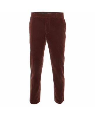 Pre-Owned HERMES Men's Burgundy Straight Fit Pants