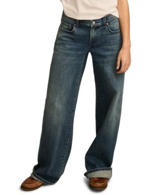 Women's Sweet Mid Rise Wide-Leg Jeans