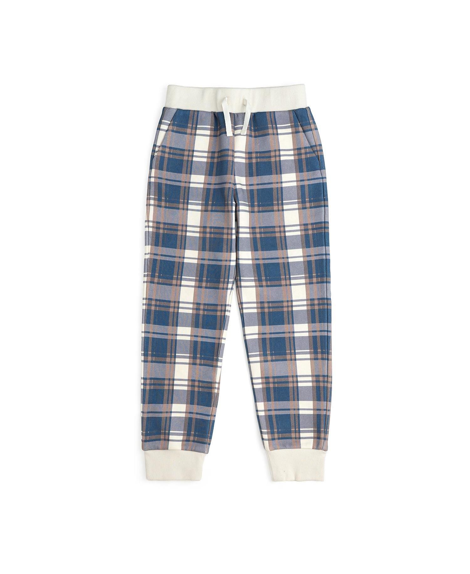 Little Boys Plaid Jogger