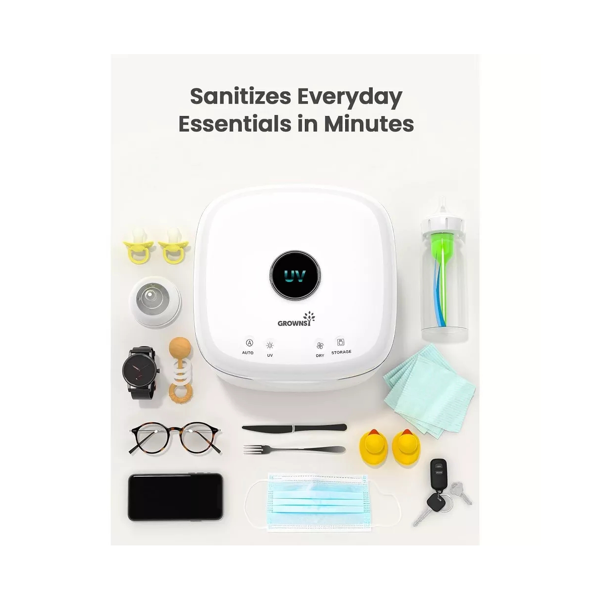 Grownsy Uv Cleaner and Sanitizer and Dryer