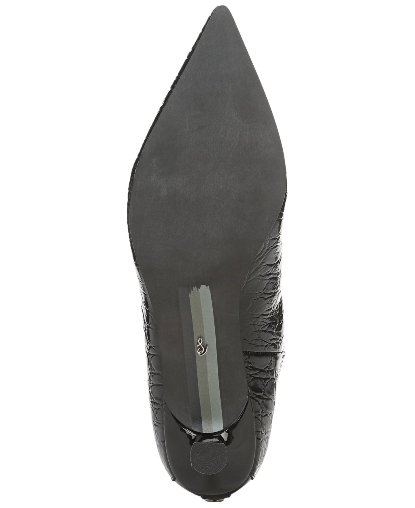 Женские ботинки Sam Edelman Ramona Pointed Toe Mid Calf, цвет: Чёрный с принтом кожаный — фото 5