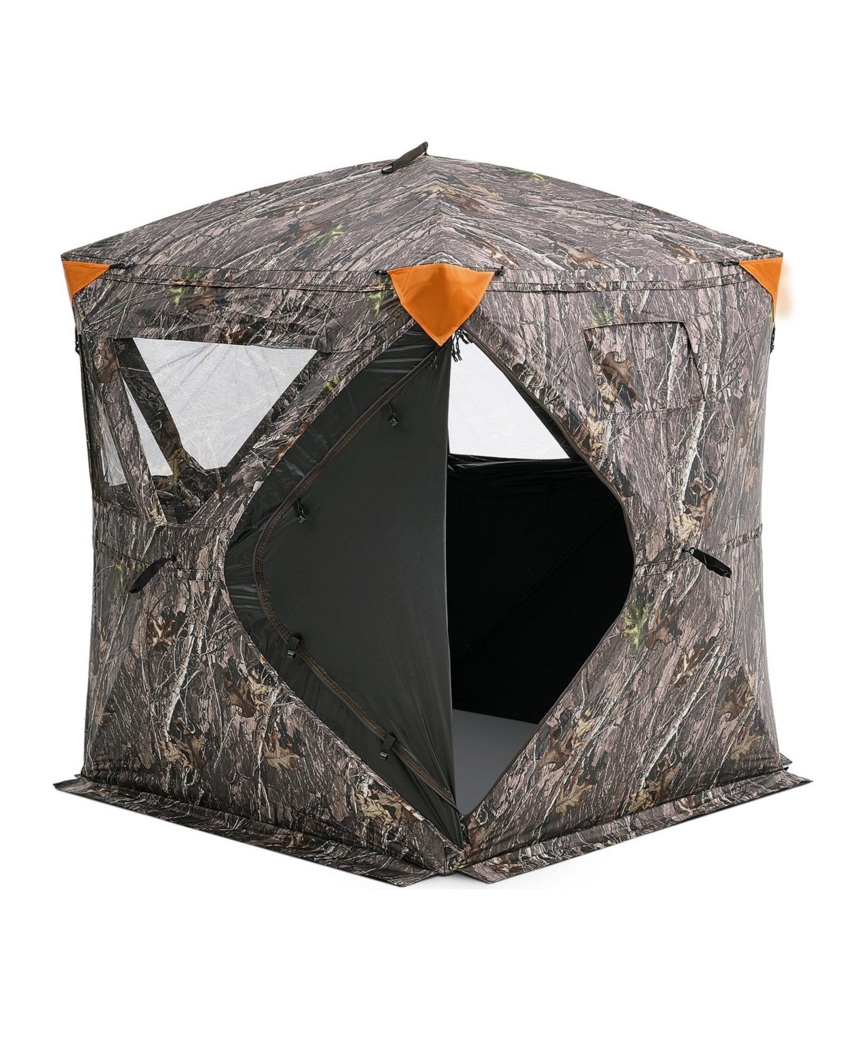 Hongge Pop Up Hunting Ground Blind 270 Degree View 55.5 x 55.9 x 66.7 inches for 1 to 2 Hunters with Carry Bag