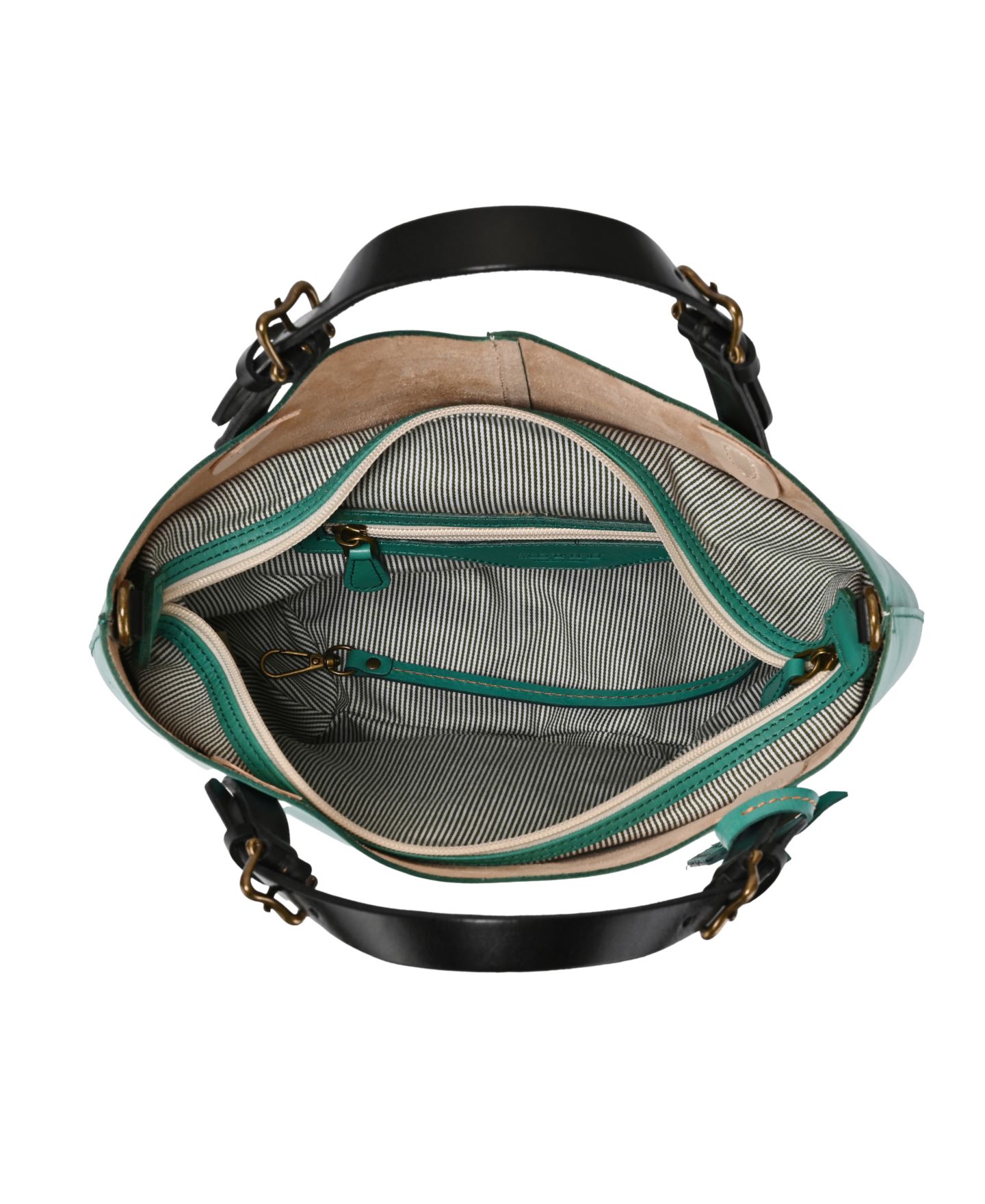 Женская сумка OLD TREND Dip Dye Mini Leather Crossbody, цвет: Аквамариновый — фото 7