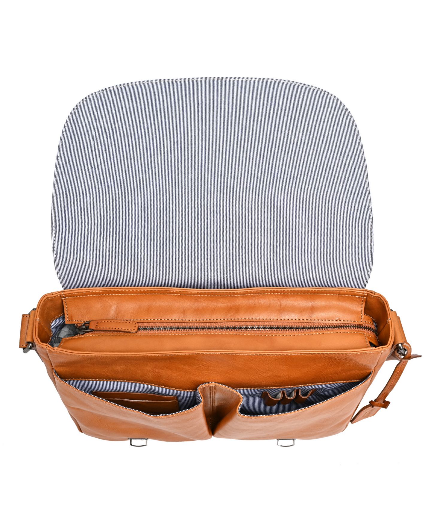 Сумка OLD TREND Moonlight Leather Messenger, цвет: Каштановый — фото 7