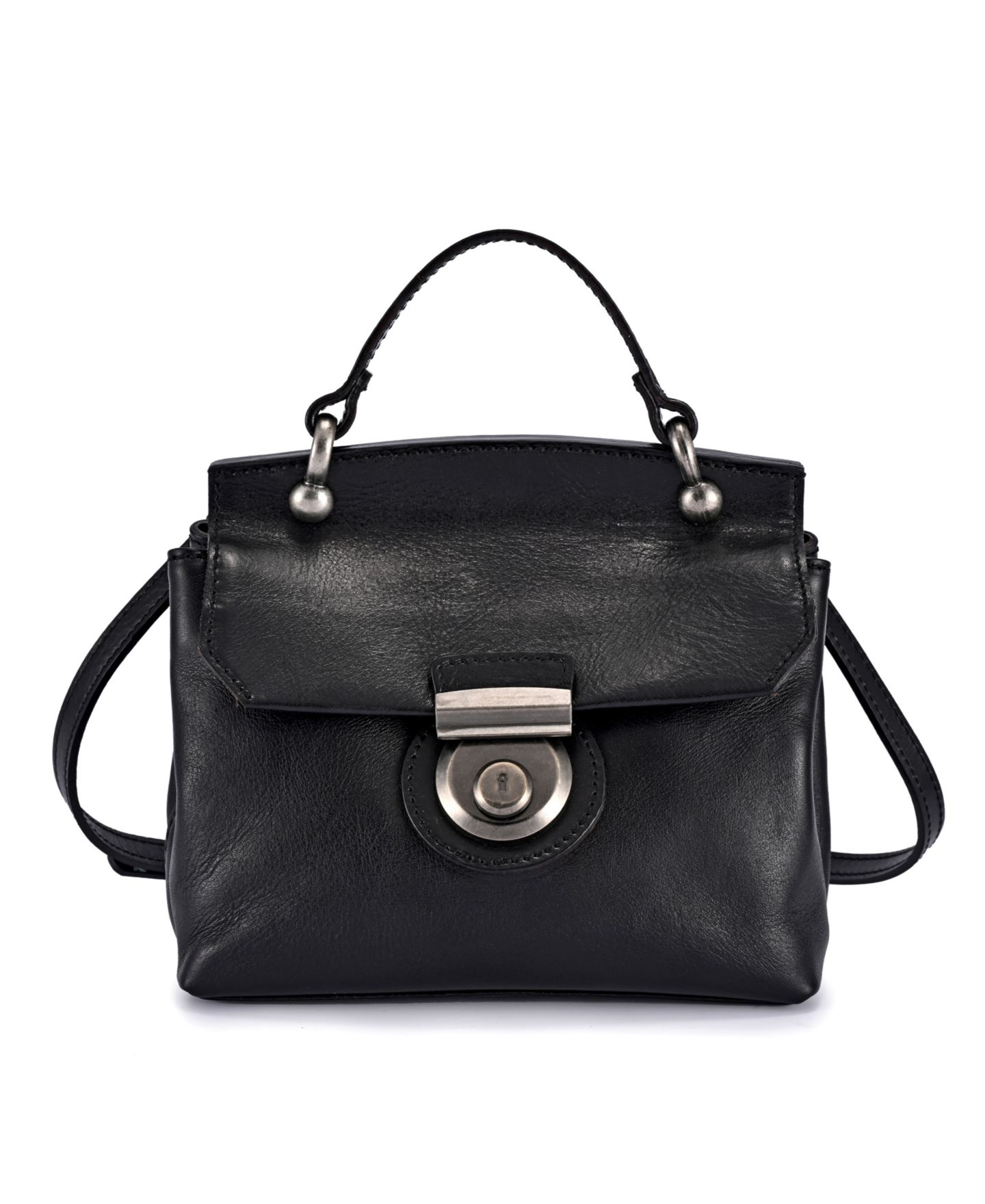 Женская сумка OLD TREND Cypress Small Leather Crossbody, цвет: Чёрный — фото 1