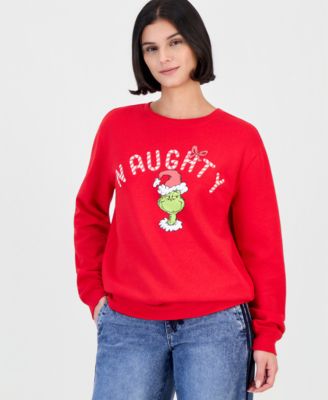 Juniors' Grinch Graphic Holiday Sweatshirt