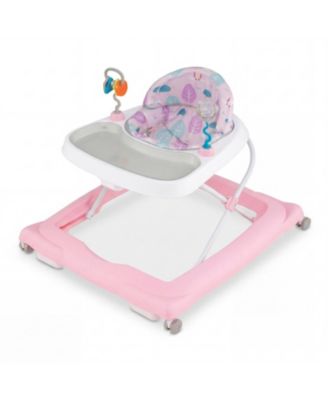 Adjustable Height Foldable Baby Walker with Removable Seat for Infants