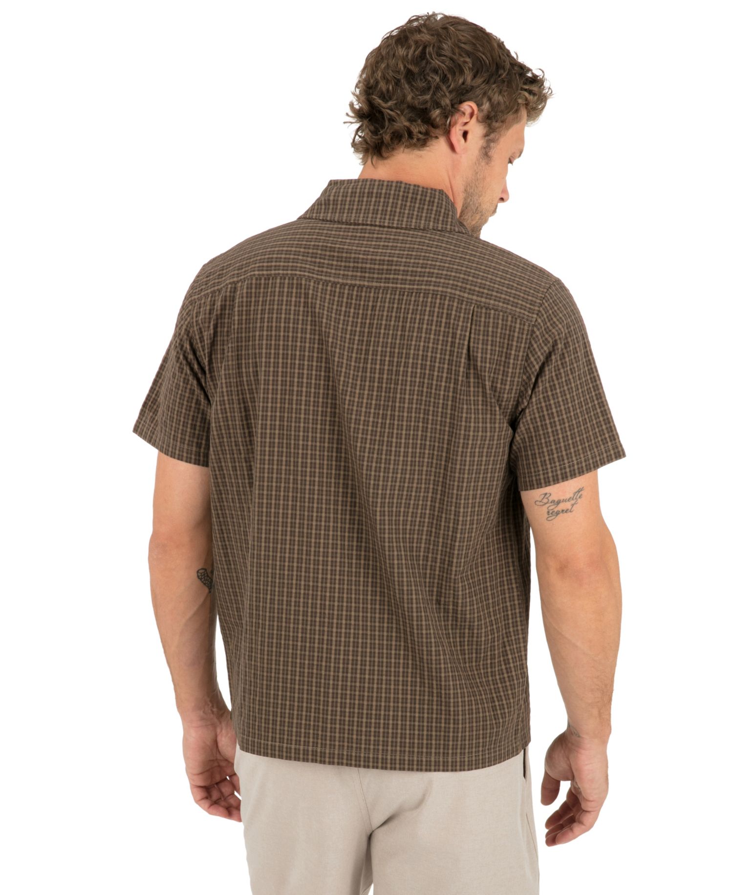 Men's Anthem Brown Plaid Shirt