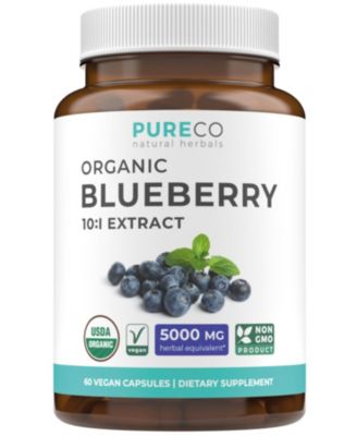 Blueberry Extract Capsules, 60 Count
