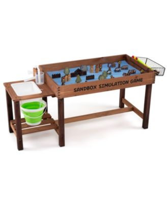 Toddler Sensory Table with Pump-Powered Water Play, 33 Sand Toys, Ages 3+