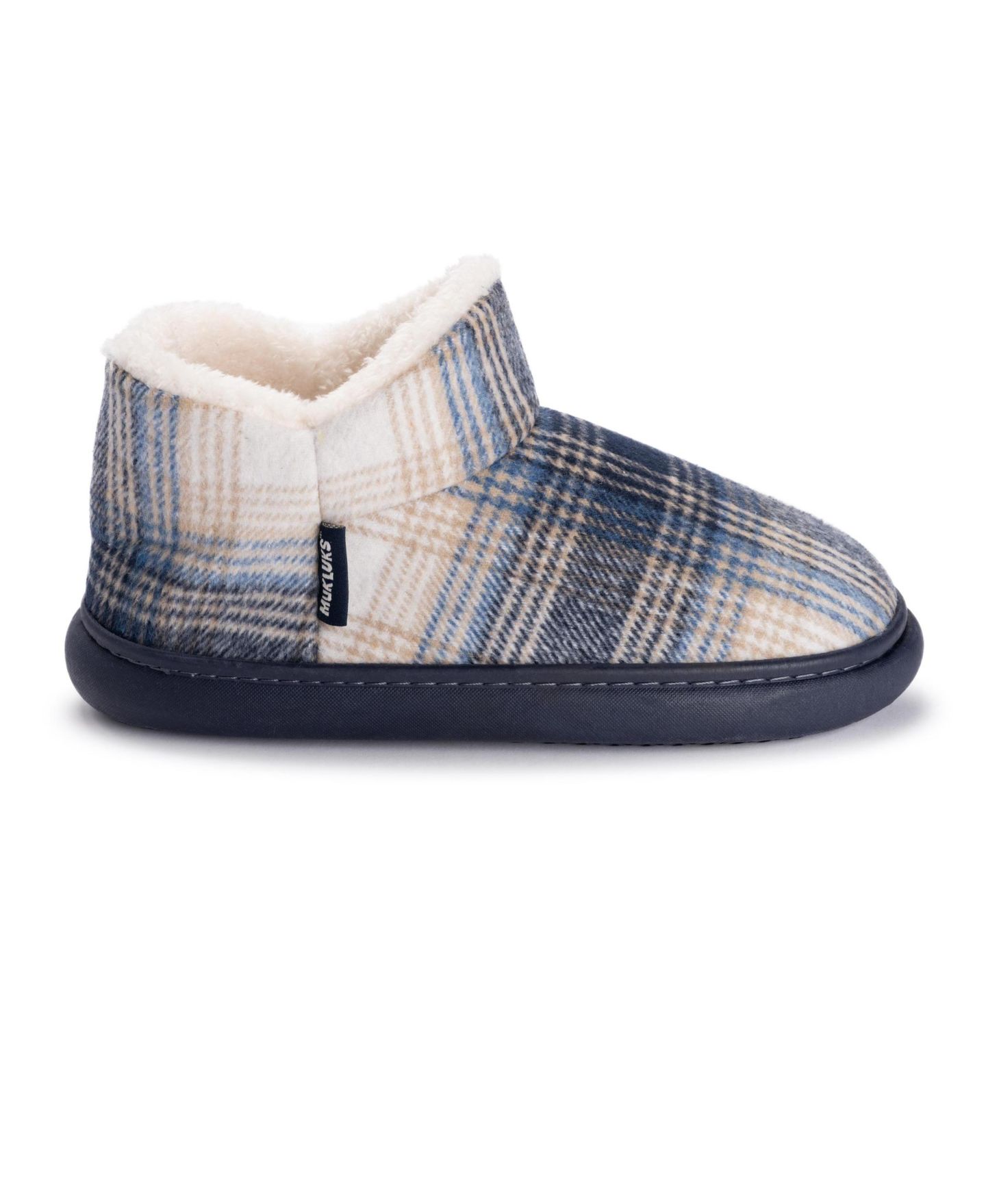 Женские тапочки MUK LUKS Aveline Bootie Slippers, цвет: Тёмно-синий — фото 7