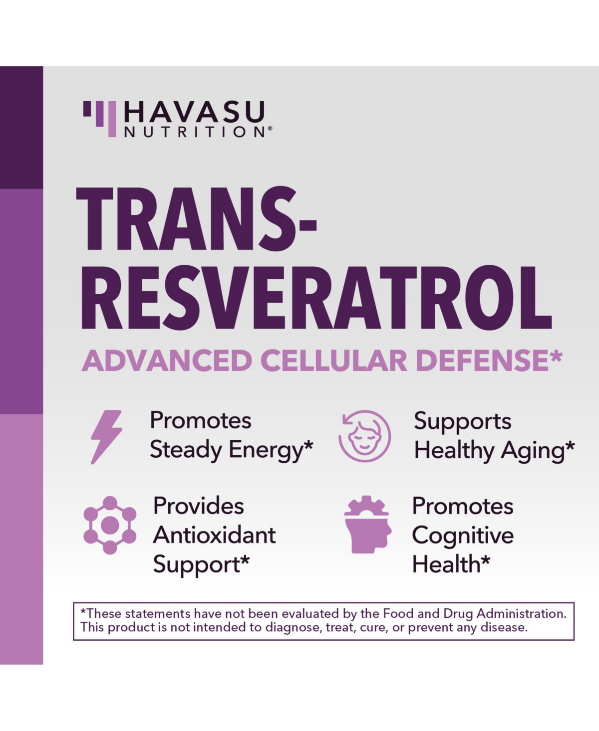 Havasu Nutrition Resveratrol 500 mg | Resveratrol from Japanese Knotweed Root | Capsules