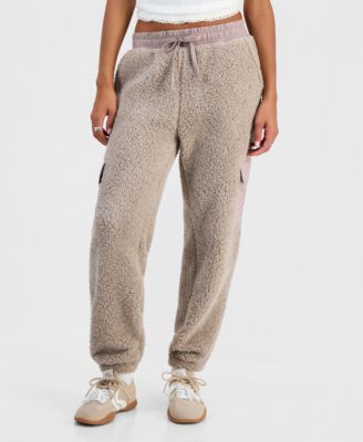 Juniors' Sherpa Cargo Mid-Rise Joggers