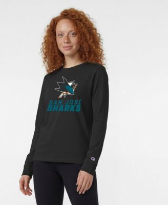 Women's San Jose Sharks Wordmark Lockup Long-Sleeve T-Shirt